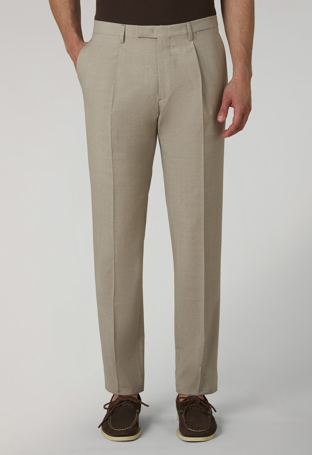 Beige Summer Wool K-Suit