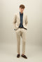 Beige Garment Dyed Cotton K-Suit