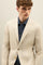 Beige Garment Dyed Cotton K-Suit