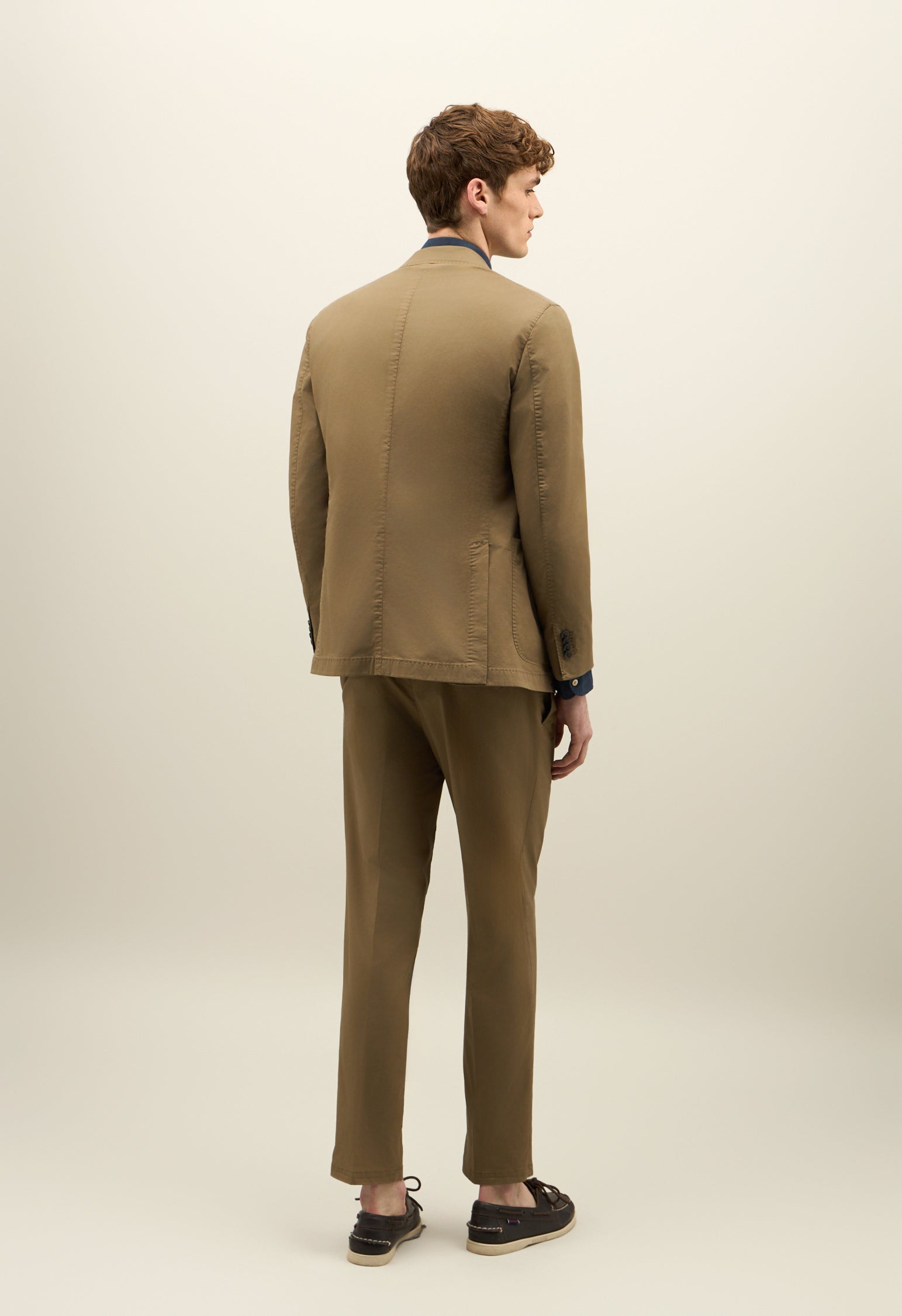 Brown Garment Dyed Cotton K-Suit