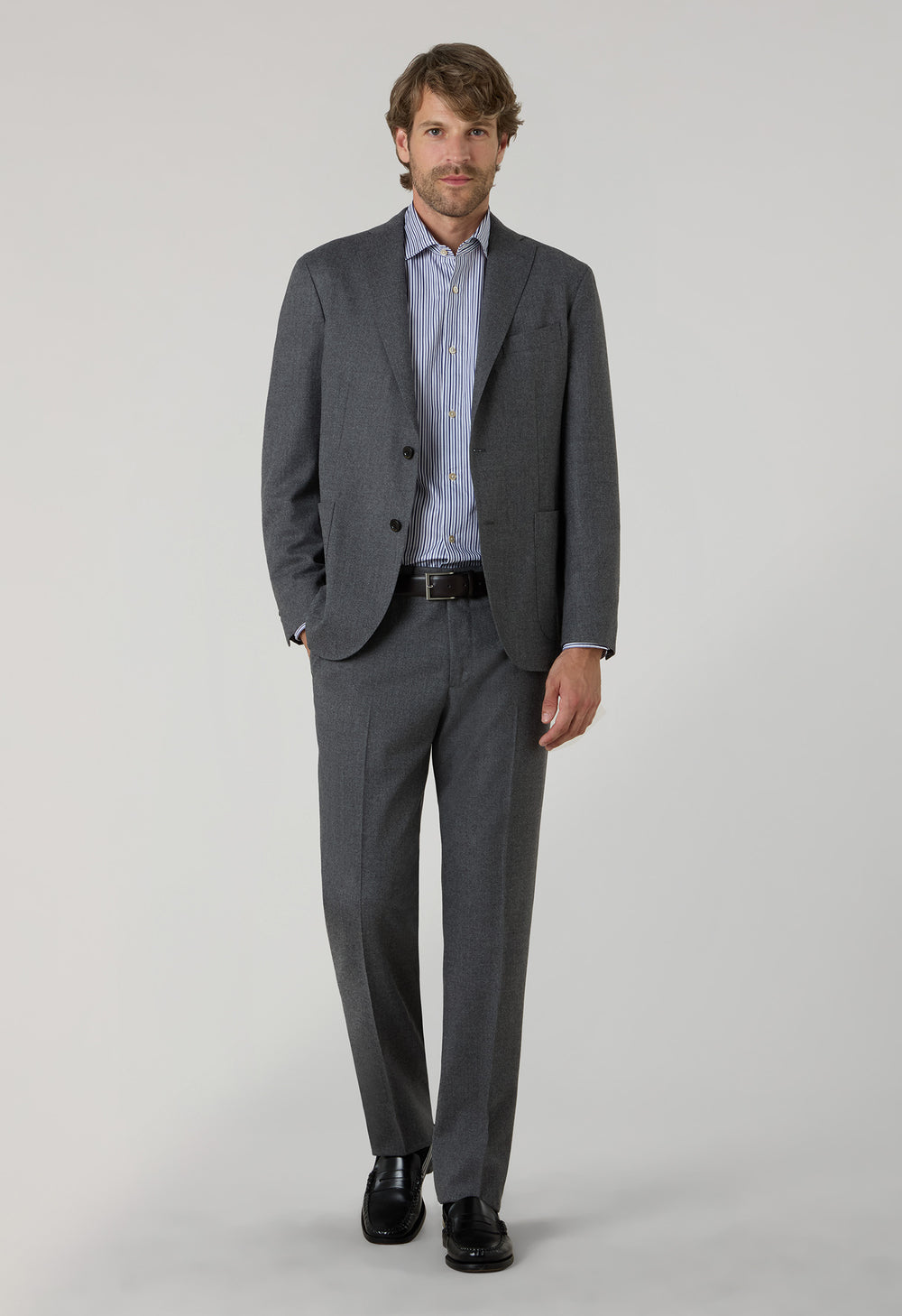 Grey Superlight Flannel K-Suit