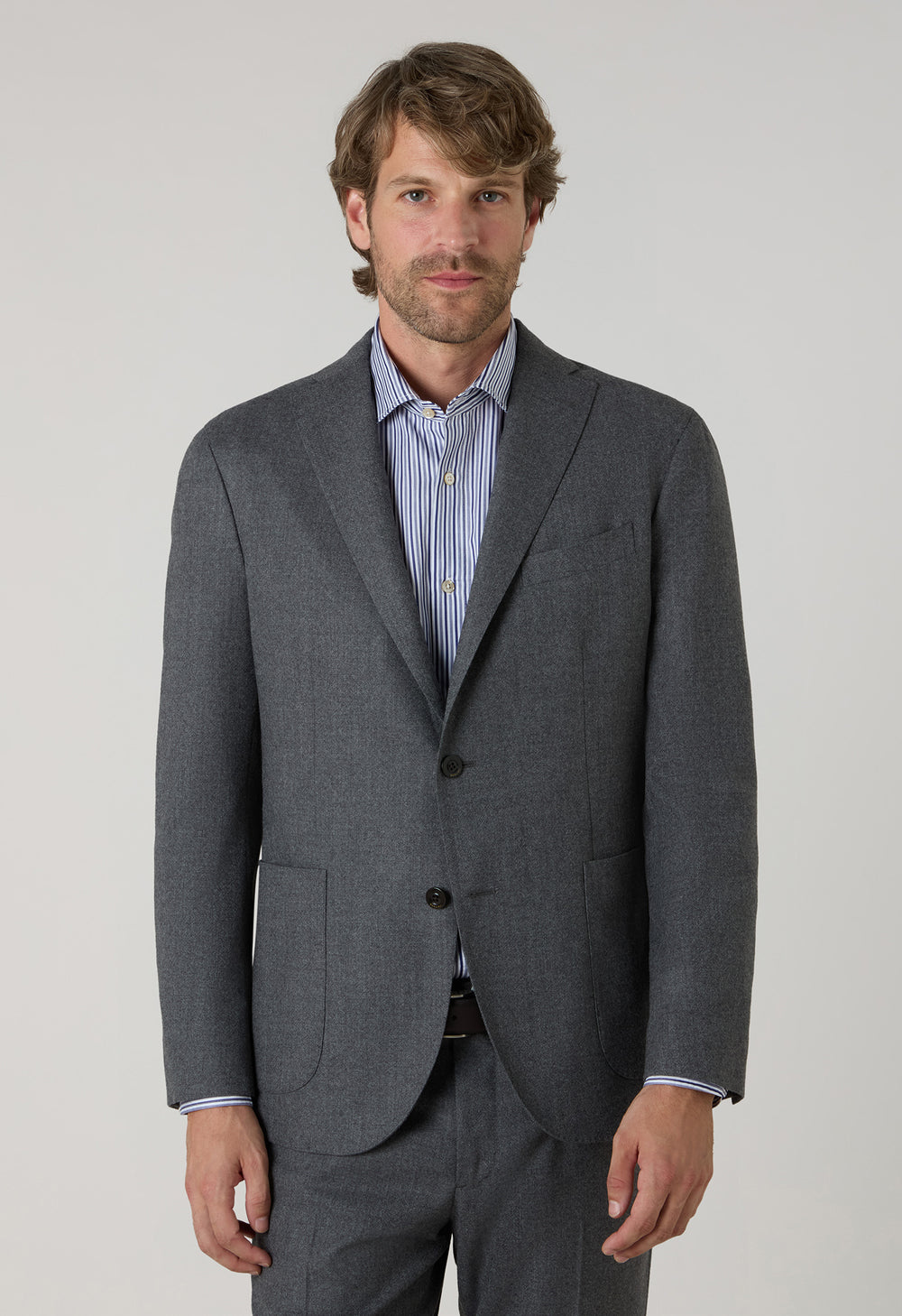 Grey Superlight Flannel K-Suit