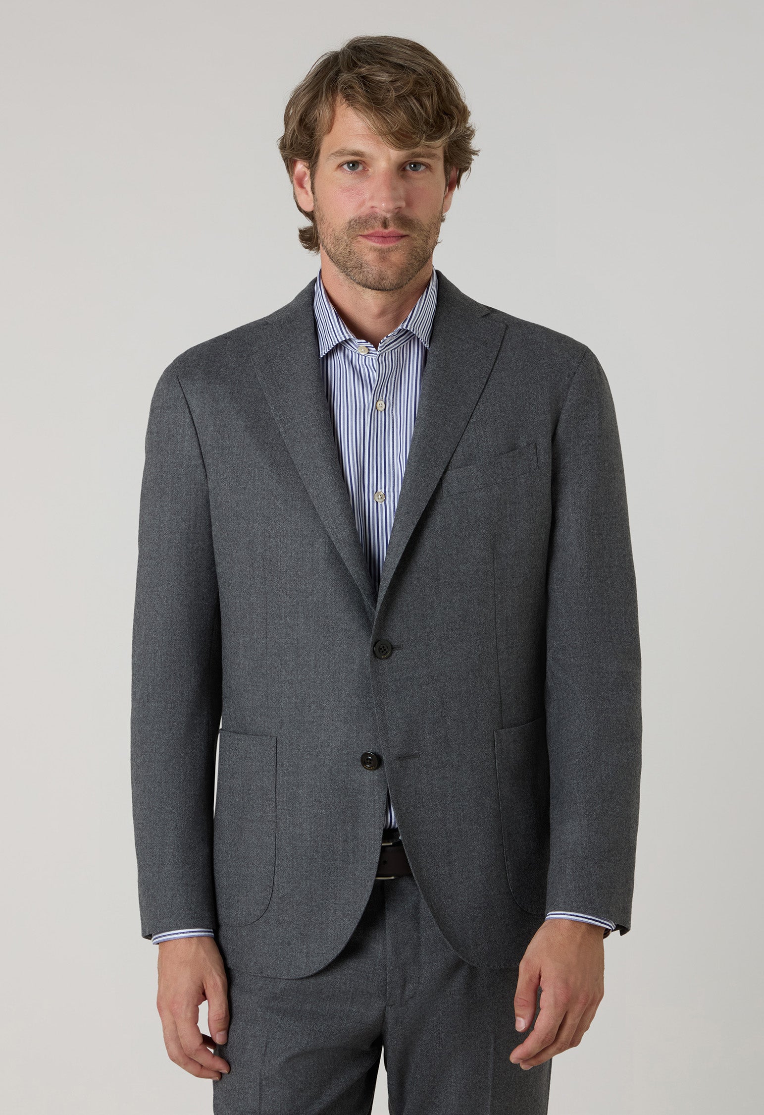 Grey Superlight Flannel K-Suit