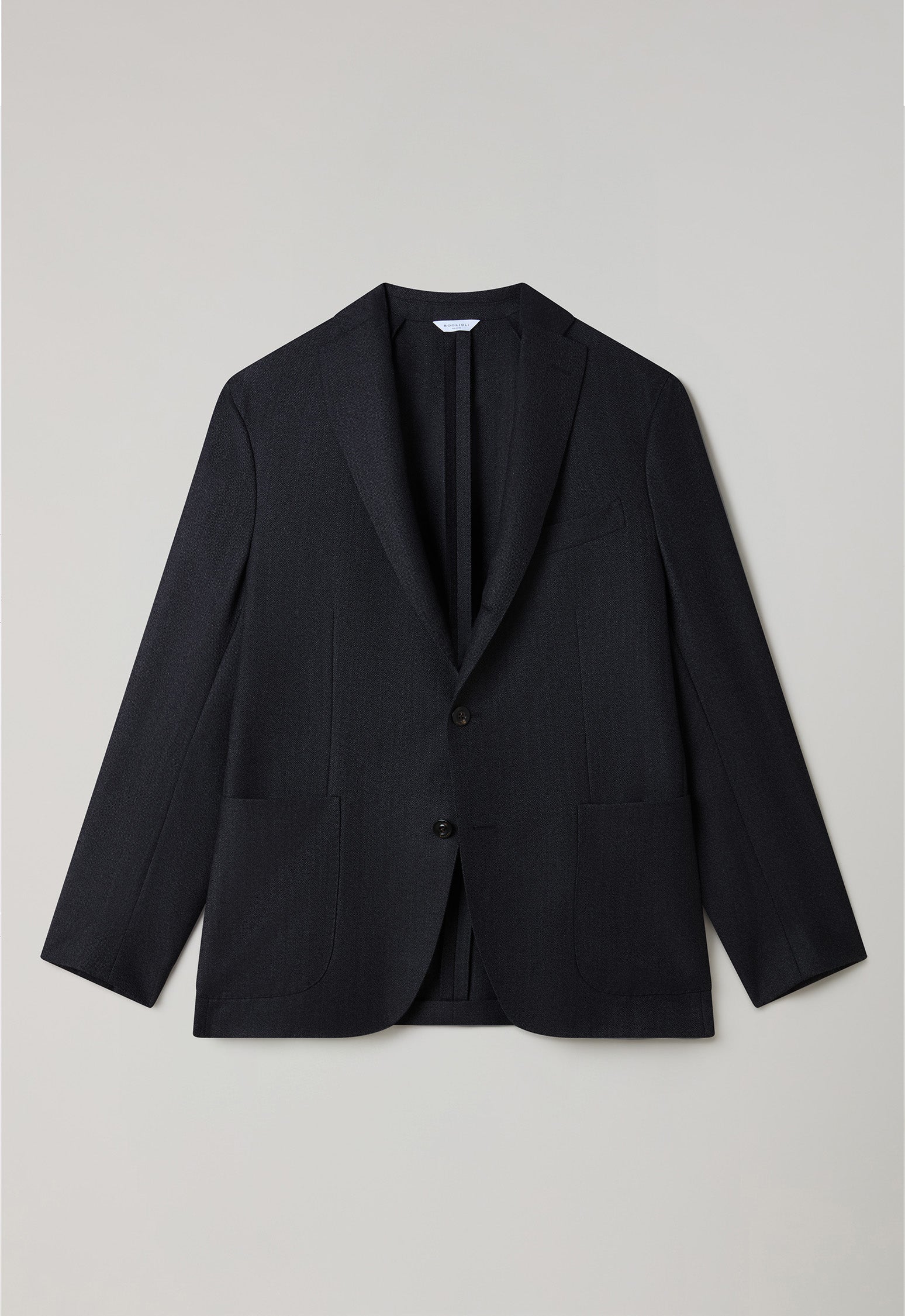 K-Jacket in lana Hopsack grigia scura