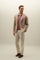 Beige Wool Silk oxford K-Jacket