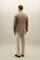 Beige Wool Silk oxford K-Jacket