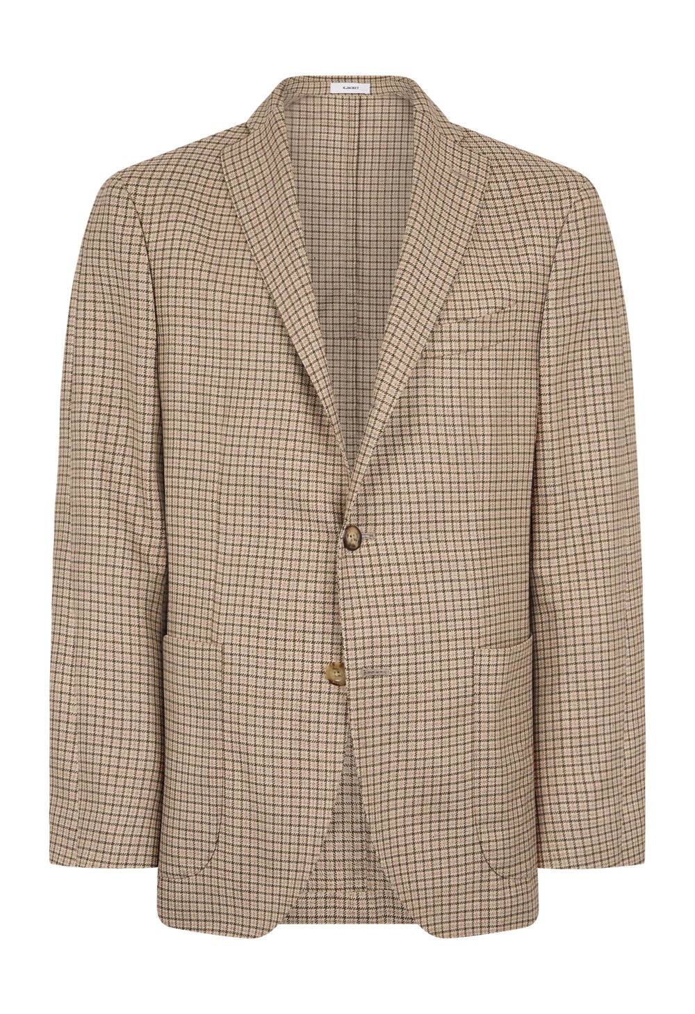 Beige Wool Silk oxford K-Jacket
