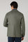K-Jacket in lana con micro-struttura verde