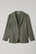 K-Jacket in lana con micro-struttura verde