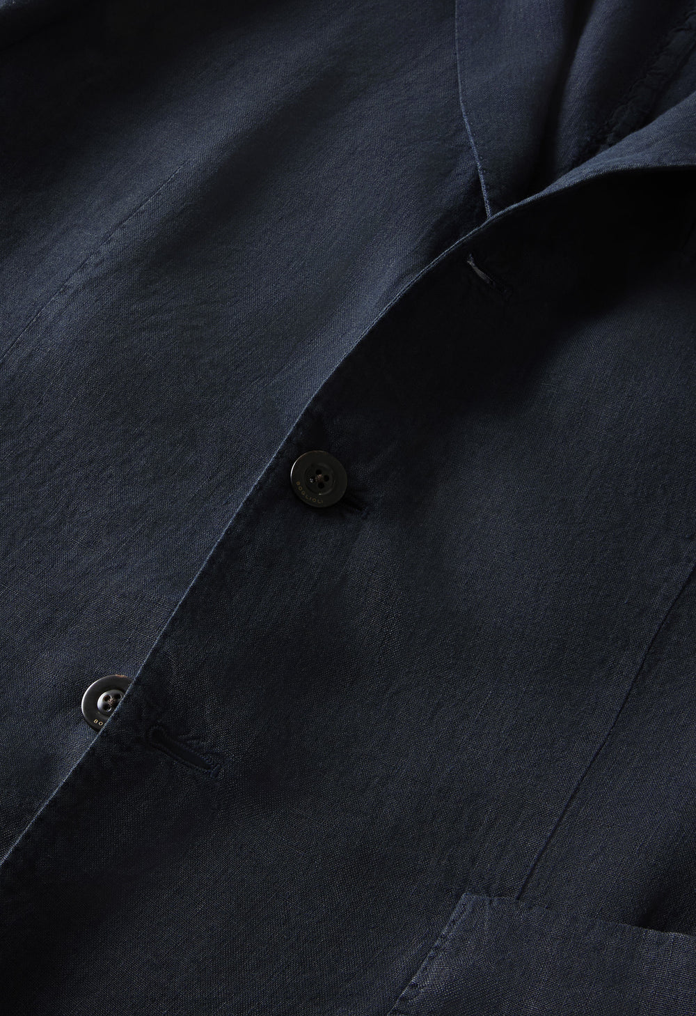 Blue Garment Dyed Linen K-Jacket