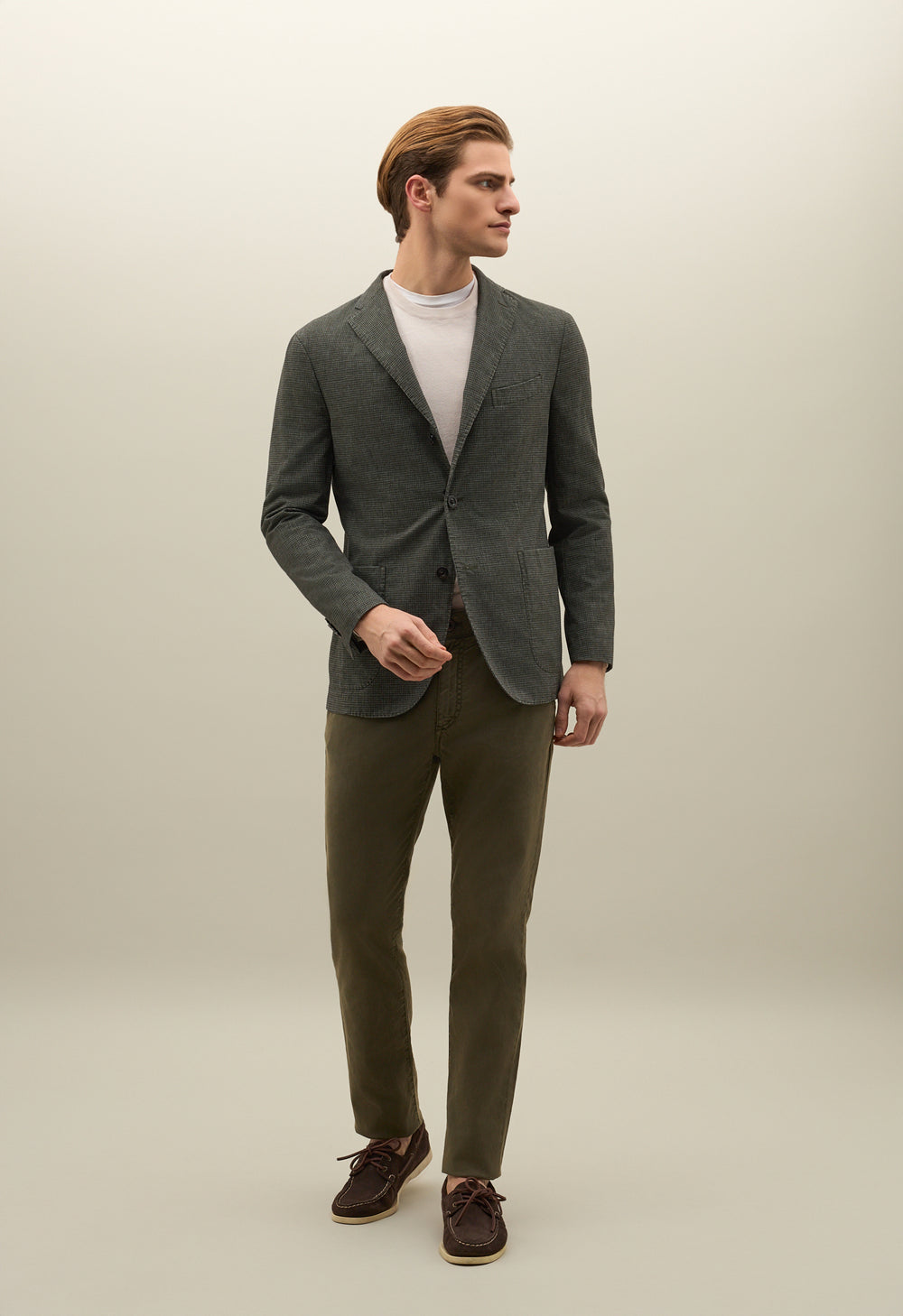 K-Jacket in misto cotone tinto in capo verde