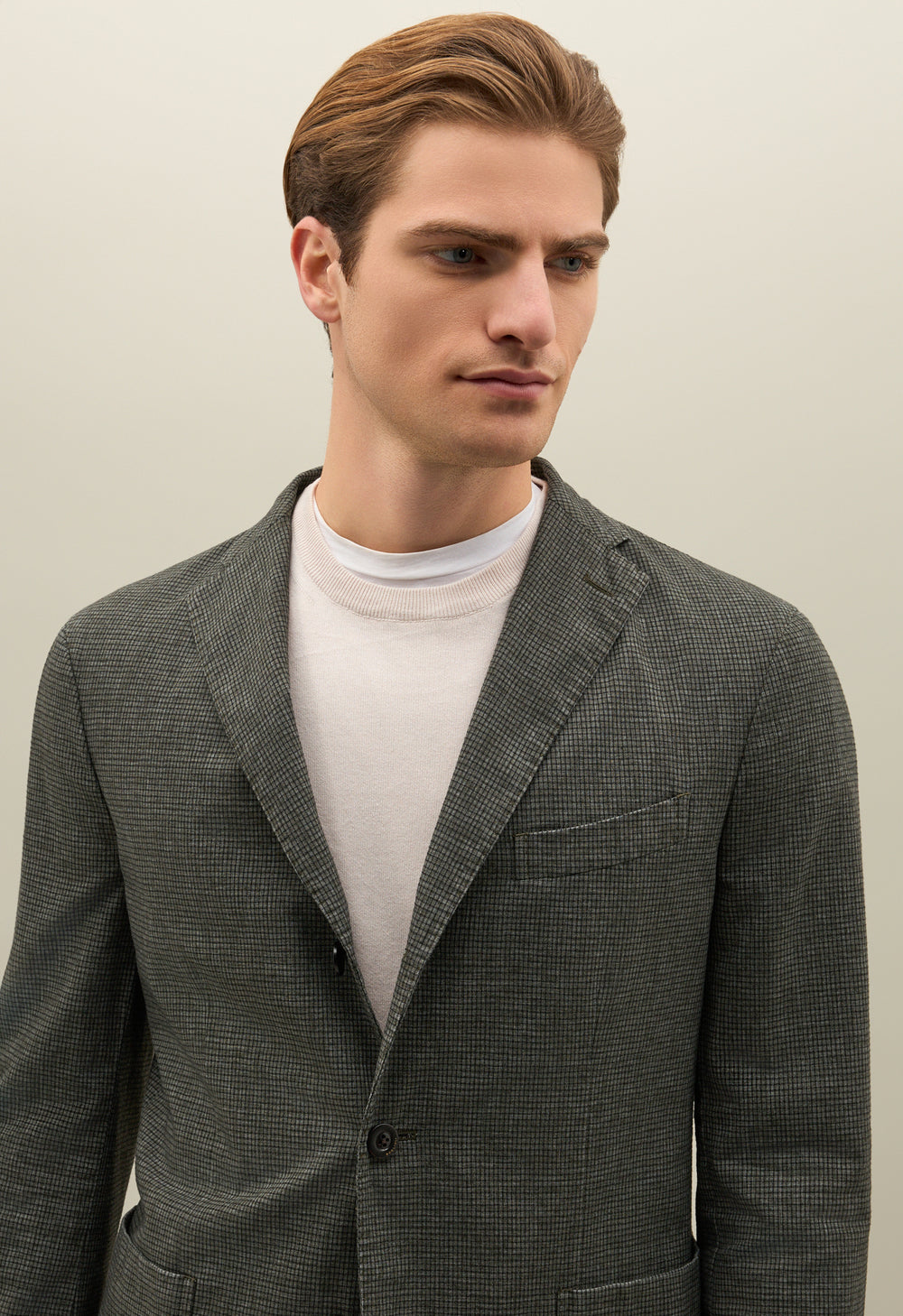 K-Jacket in misto cotone tinto in capo verde