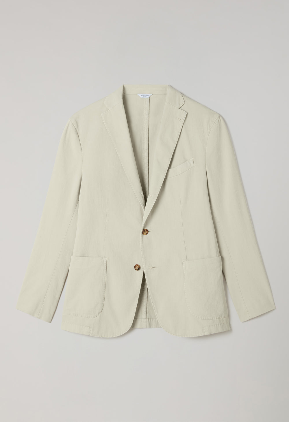 K-Jacket in cotone stretch tinto in capo beige