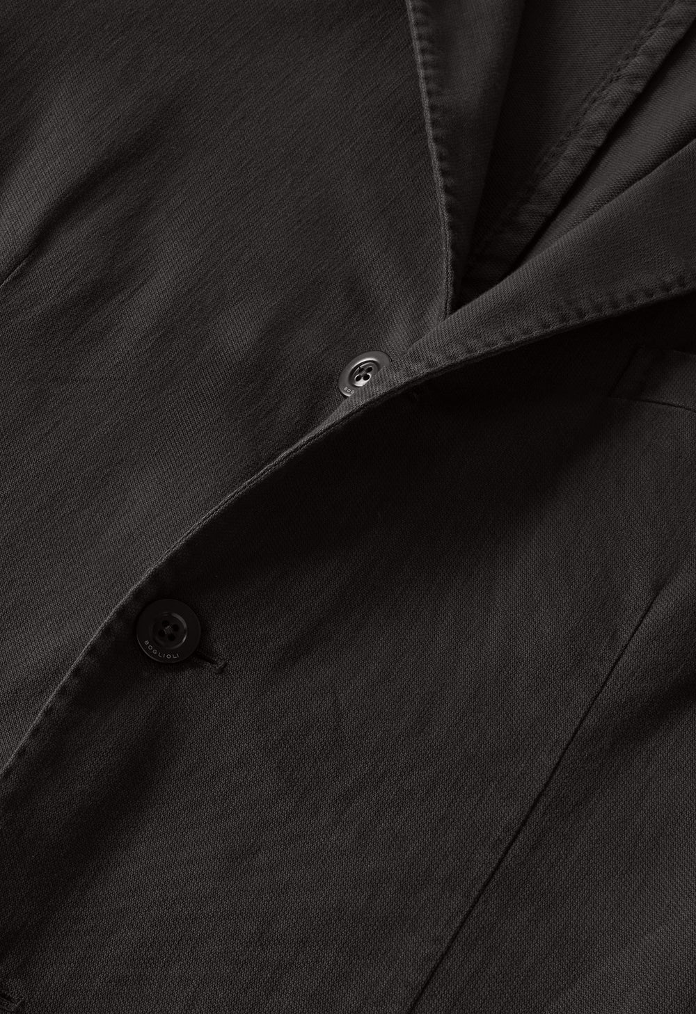 Braune stückgefärbte K-Jacket aus Stretch-Baumwolle