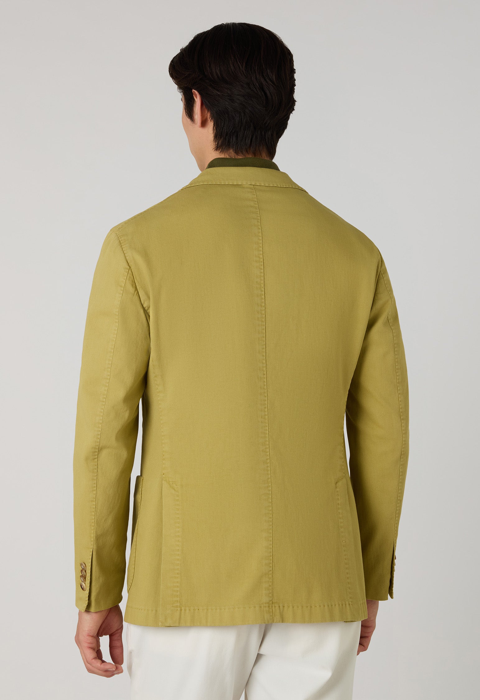 K-Jacket in cotone stretch tinto in capo verde