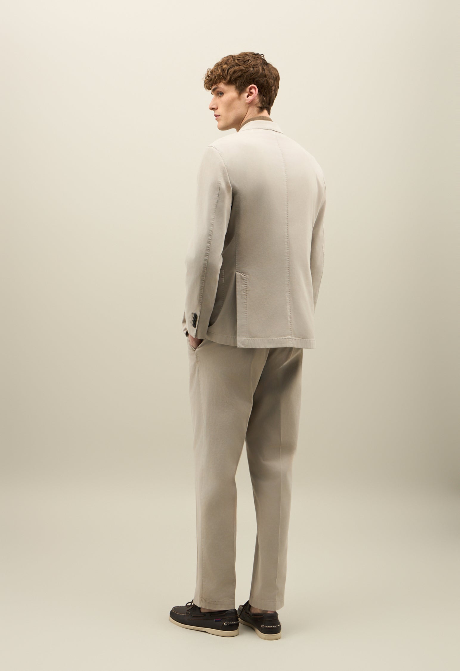 Beige Tinto Terra Stretch Cotton K-Suit