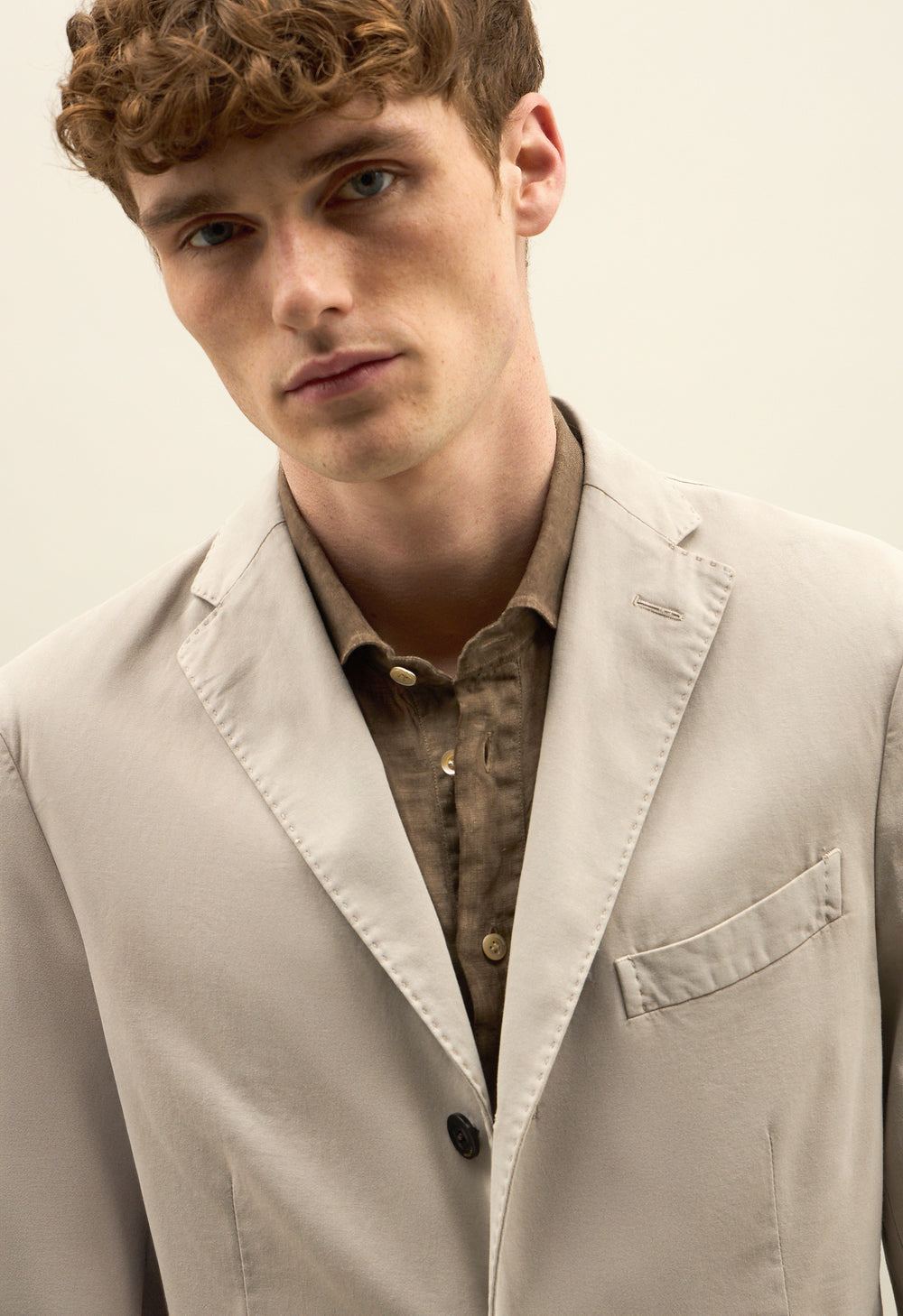 Beige Tinto Terra Stretch Cotton K-Suit