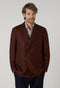 Cinnamon Hopsack Wool double-breasted K-Jacket