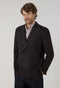 Brown Shetland Chevron double-breasted K-Jacket