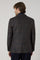 Braune, zweireihige K-Jacket aus Wolle und Kaschmir mit Hahnentrittmuster