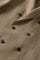 Weizenfarbe gemusterte zweireihige K-Jacket aus Prince-of-Wales-Leinen