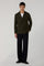 Green Garment Dyed Overcheck Wool double-breasted K-Jacket