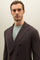 Braunes Zweireihige K-Jacket aus High-Performance-Wollkrepp