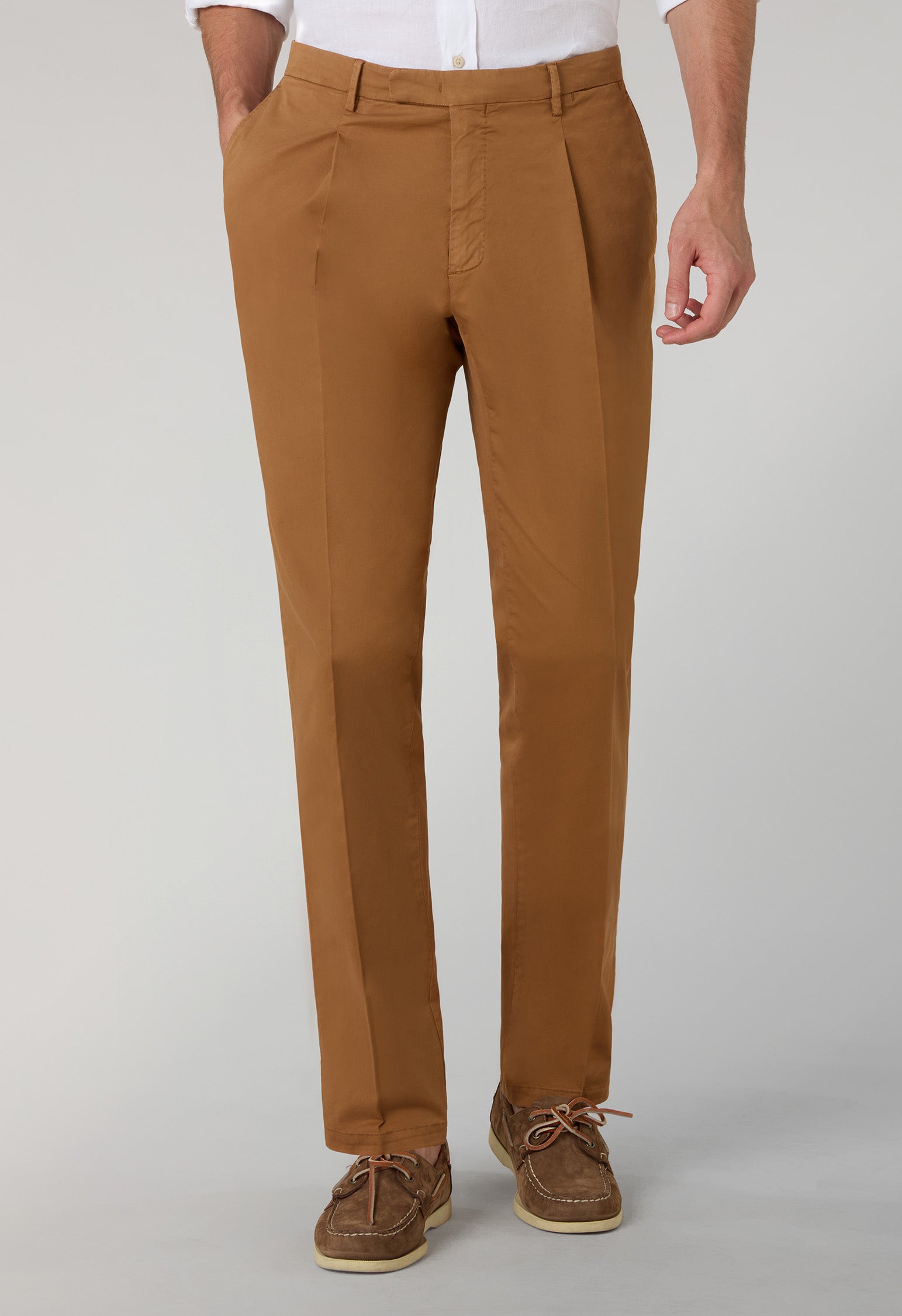 Orange Garment Dyed Supima Cotton Double-Breasted K-Suit