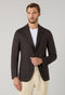 K-Jacket in lana leggera a nido d'ape marrone