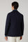 K-Jacket in lana leggera a nido d'ape blu