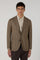 Brown Garment Dyed Wool K-Jacket 