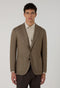 Brown Garment Dyed Wool K-Jacket 