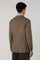 Brown Garment Dyed Wool K-Jacket 