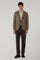 Brown Garment Dyed Wool K-Jacket 