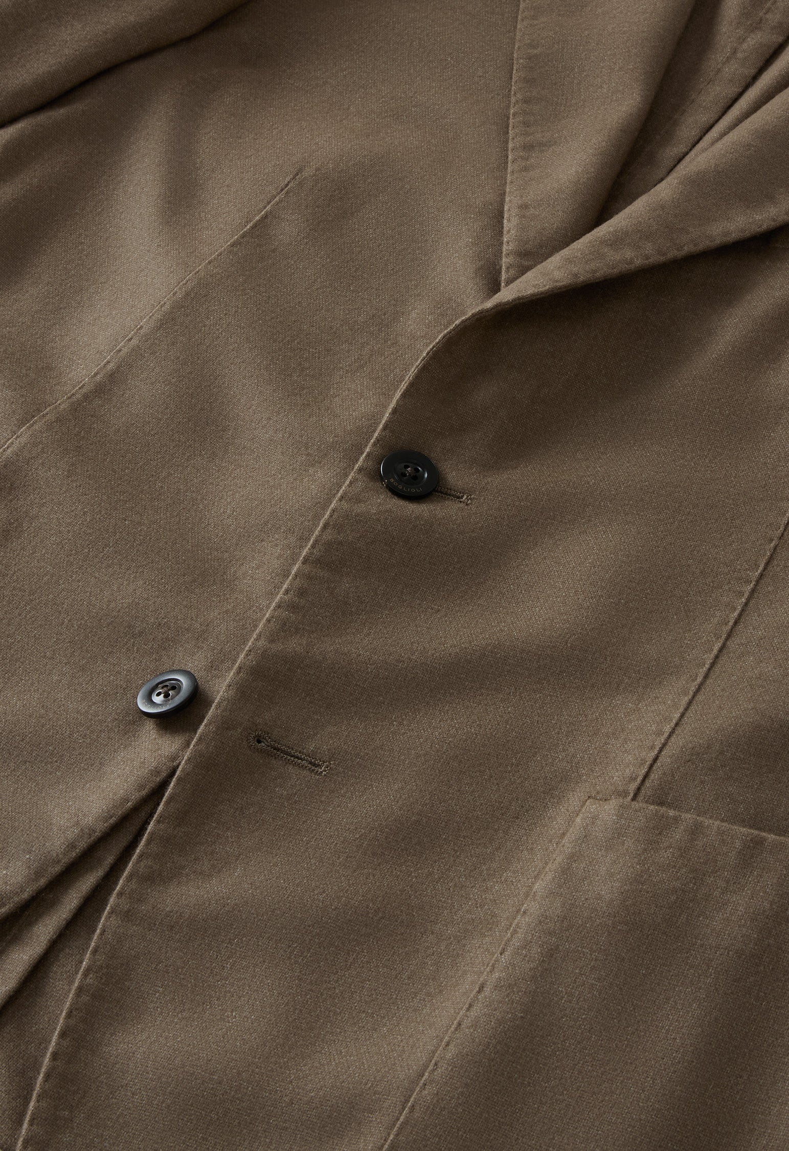 Brown Garment Dyed Wool K-Jacket 