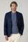 K-Jacket  in lana tinta in capo blu