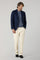 K-Jacket  in lana tinta in capo blu