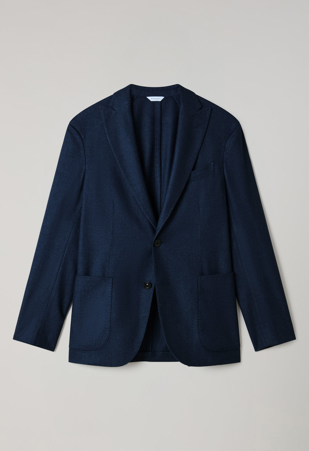 K-Jacket  in lana tinta in capo blu