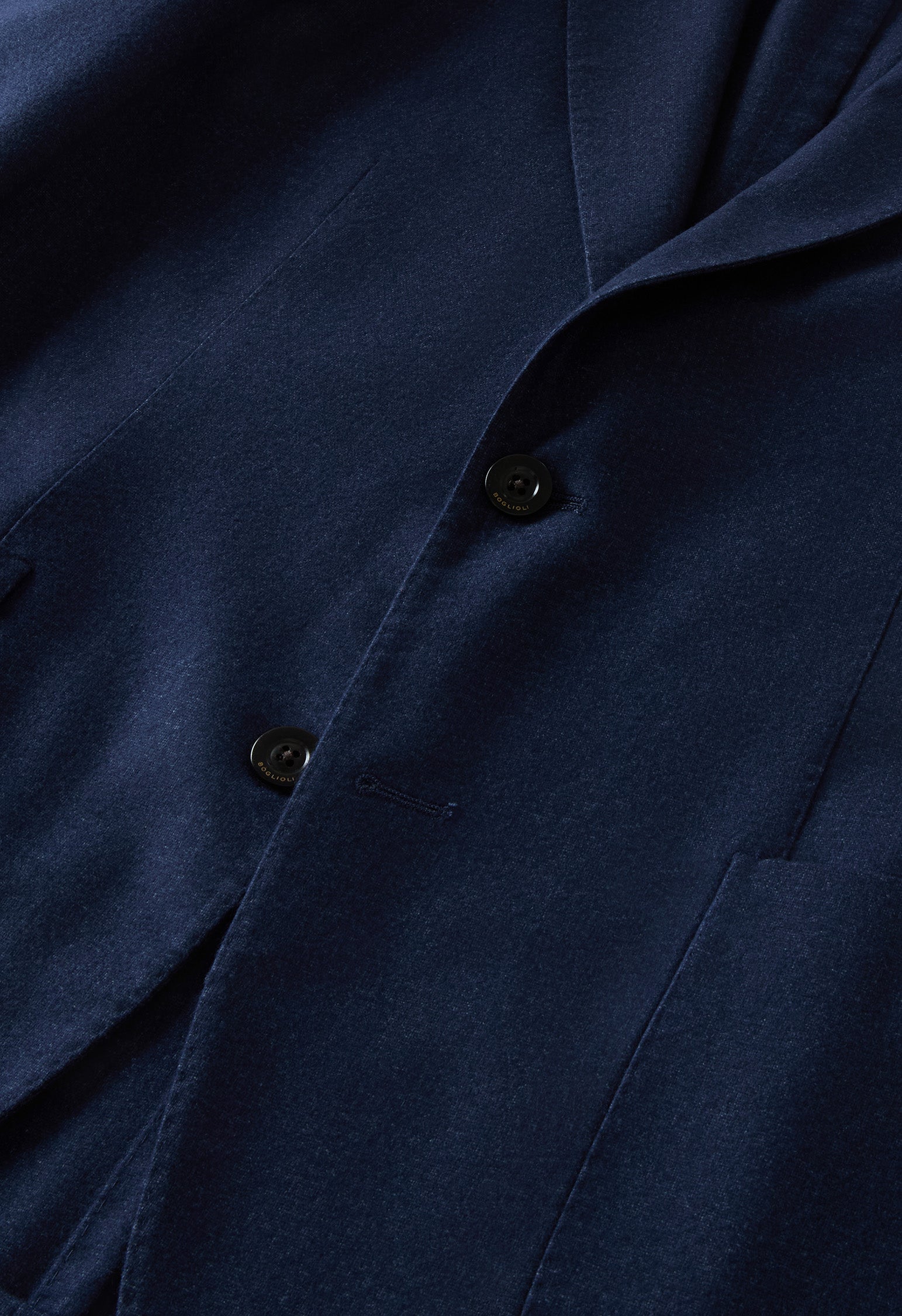 K-Jacket  in lana tinta in capo blu