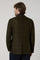 K-Jacket in lana a quadri tinta in capo verde