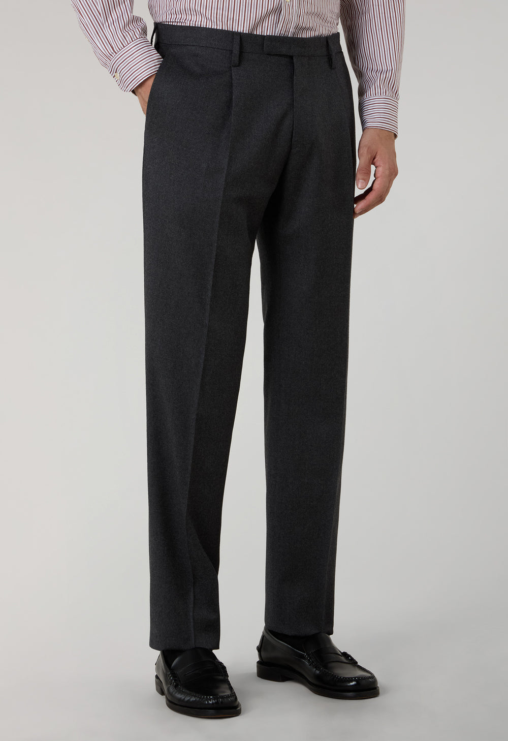 Dark Grey 14-Micron Wool Silk K-Suit 