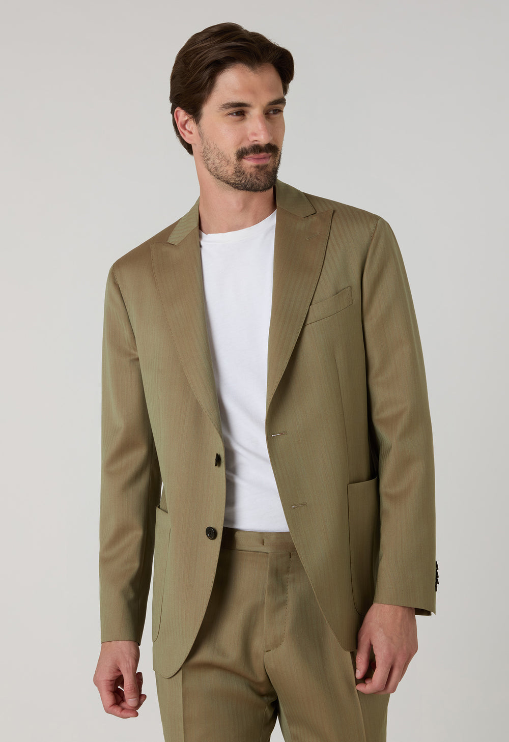 Green Solaro Herringbone K-Suit