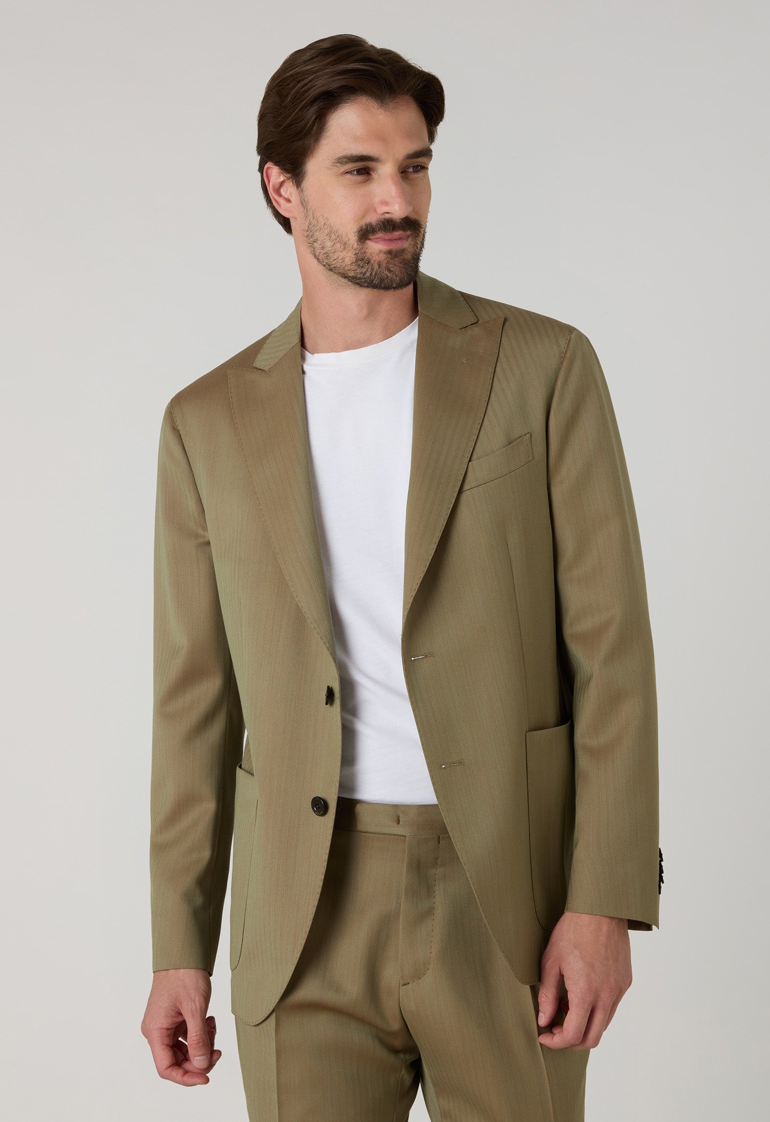 Green Solaro Herringbone K-Suit