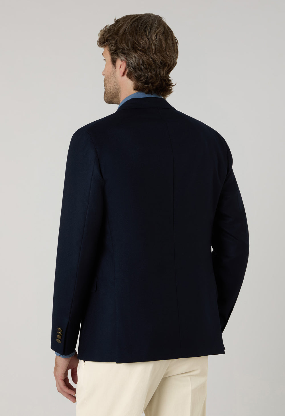 Blue Wool Hopsack K-Jacket