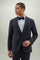 Blue Wool Satin Evening K-Jacket
