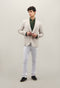 Ice Grey High-Quality twill Linen K-Jacket
