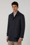 Giacca Cover imbottita in flanella lavata blu