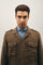 Brown Garment-dyed Linen Field Jacket