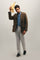 Brown Garment-dyed Linen Field Jacket