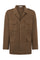 Brown Garment-dyed Linen Field Jacket